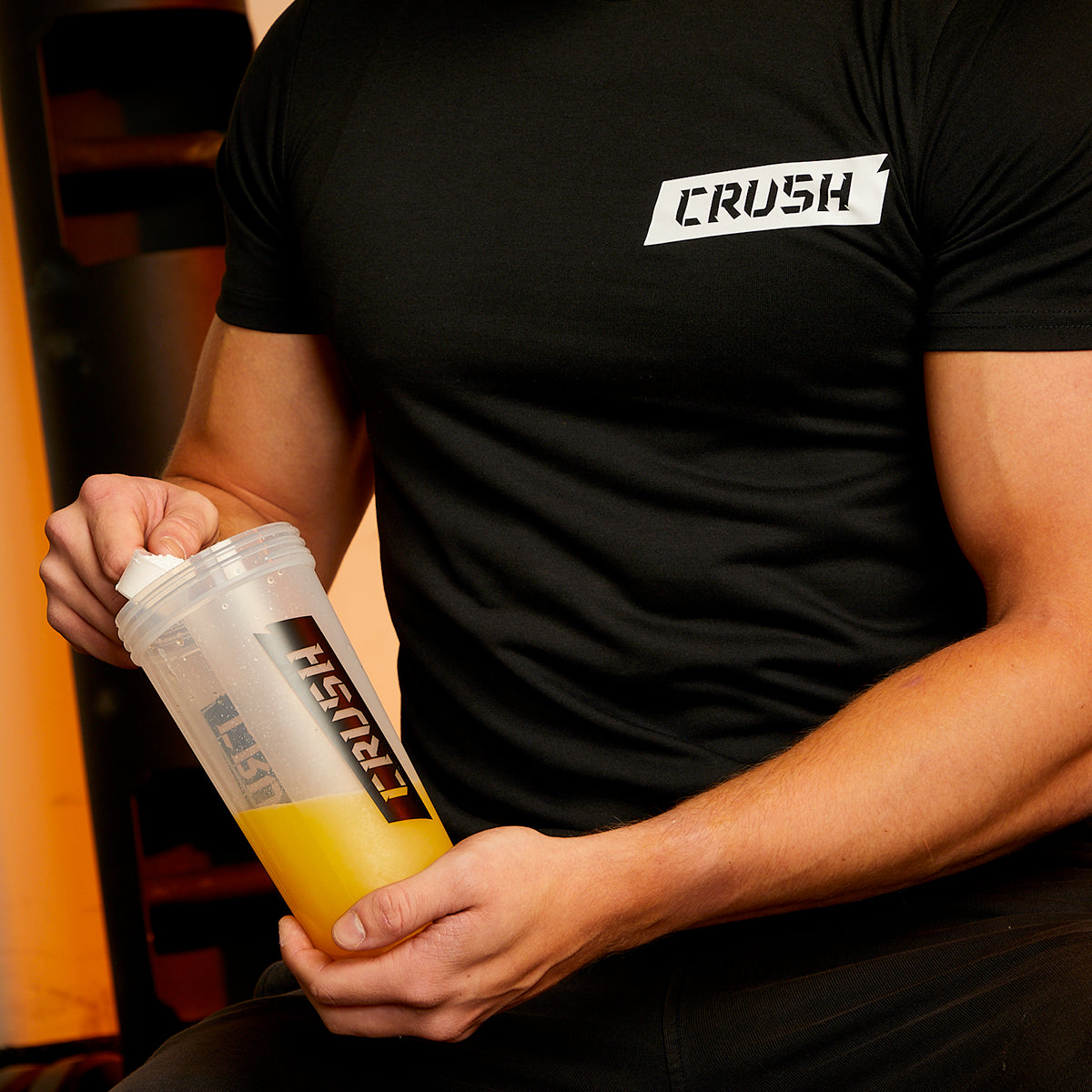 Crush Clear Shaker Bottle | Easy-Carry Handle | Comes with Shaker Ball | BPA Free!